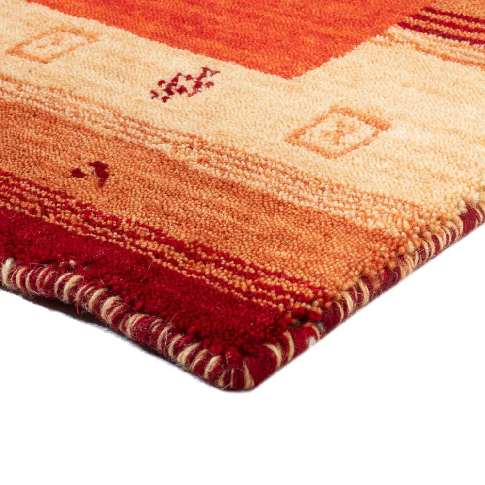 Gabbeh teppe - Indus - 145 x 70 cm - oransje