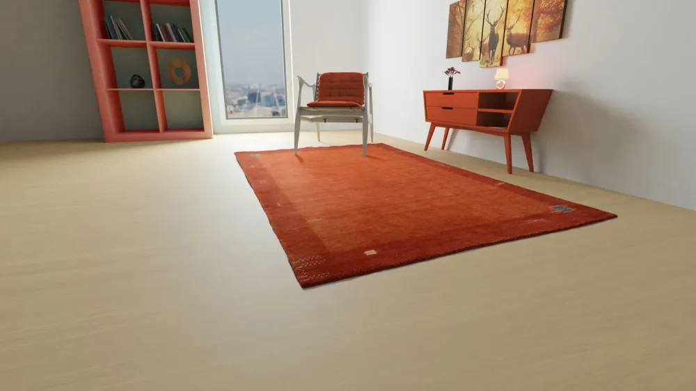Gabbeh teppe - Indus - 180 x 120 cm - rød