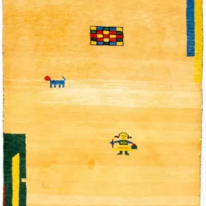 Gabbeh teppe - Indus - 193 x 121 cm - gull