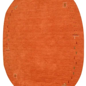 Gabbeh teppe - Indus rundt - 200 x 200 cm - oransje