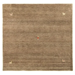 Gabbeh teppe - Indus rundt - 250 x 250 cm - brun