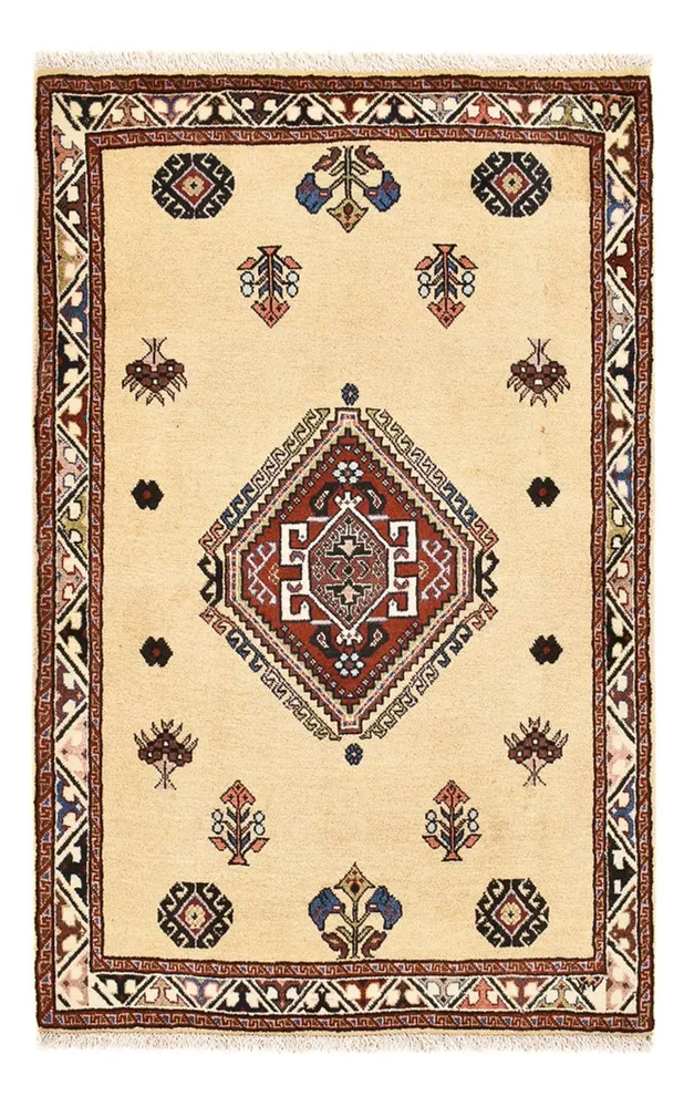 Gabbeh teppe - Kashkuli persisk teppe - 125 x 80 cm - lys beige
