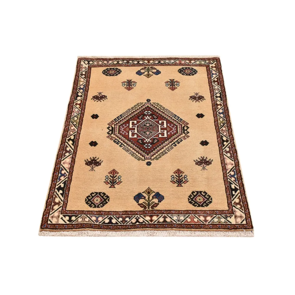 Gabbeh teppe - Kashkuli persisk teppe - 125 x 80 cm - lys beige