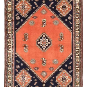 Gabbeh teppe - Kashkuli persisk teppe - 245 x 168 cm - lys rød