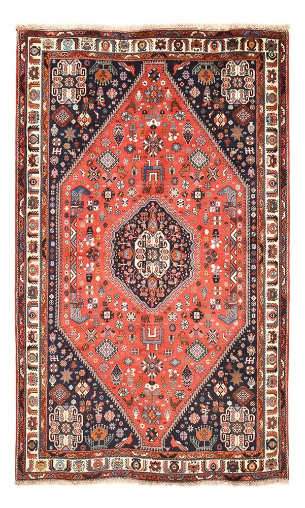 Gabbeh teppe - Kashkuli persisk teppe - 255 x 155 cm - lys rød