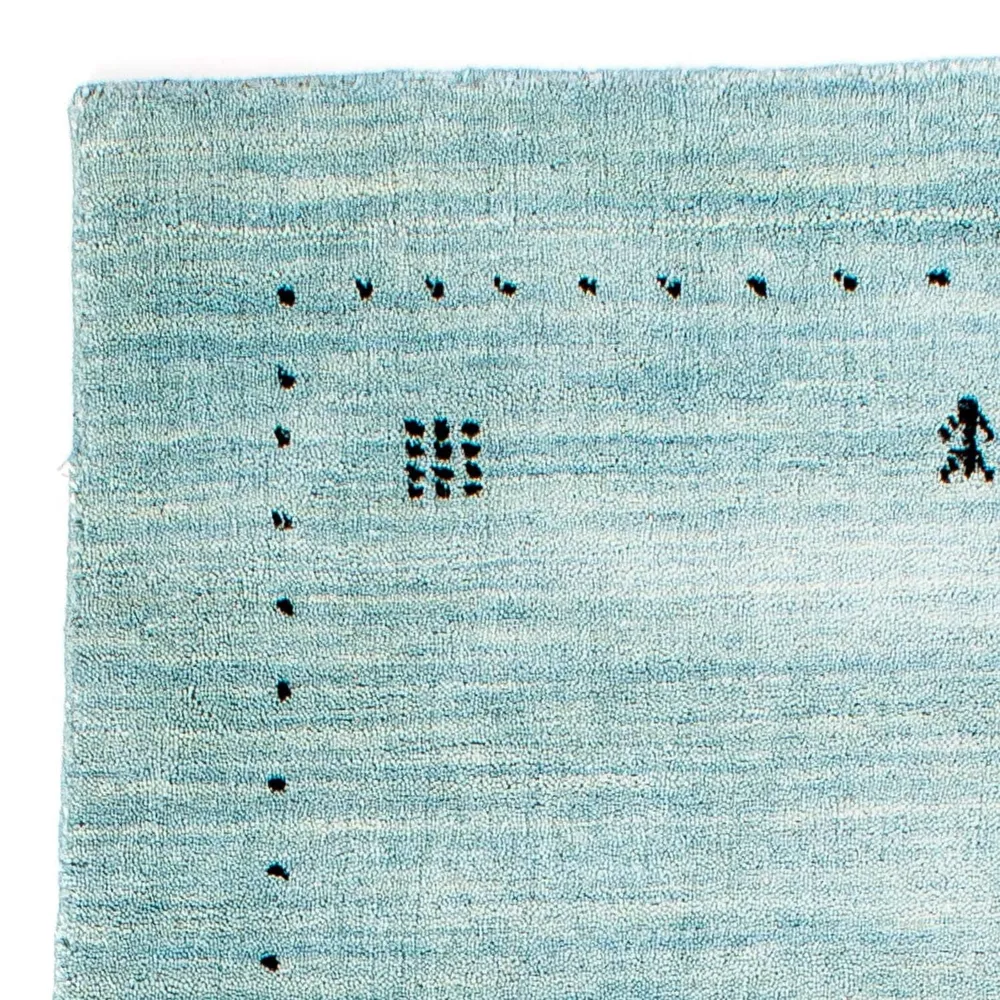 Gabbeh teppe - Loribaft Indus - 140 x 70 cm - lyseblå