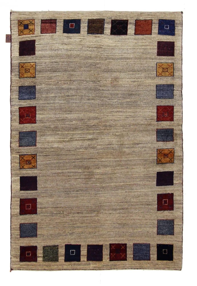 Gabbeh teppe - Loribaft Indus - 156 x 102 cm - beige