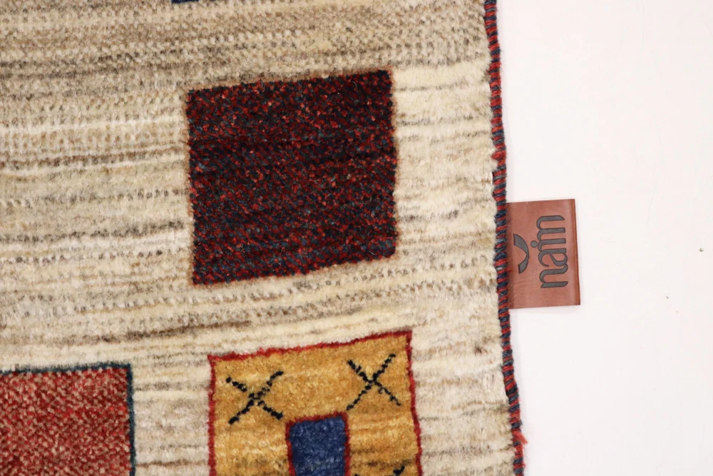 Gabbeh teppe - Loribaft Indus - 156 x 102 cm - beige