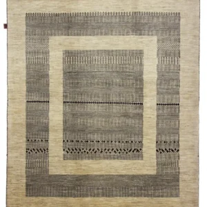 Gabbeh teppe - Loribaft Indus - 235 x 203 cm - mørk beige