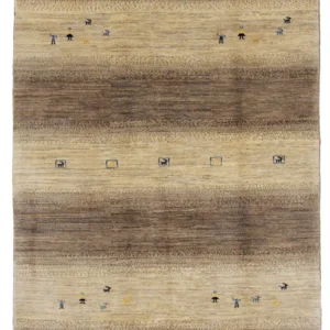 Gabbeh teppe - Loribaft Indus - 245 x 166 cm - mørk beige
