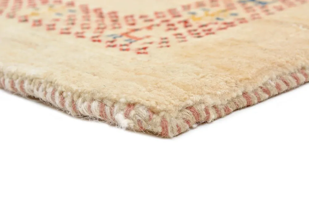 Gabbeh teppe - Loribaft persisk teppe - 113 x 84 cm - beige