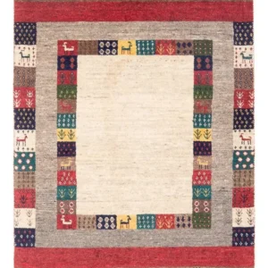Gabbeh teppe - Loribaft persisk teppe - 122 x 83 cm - flerfarget