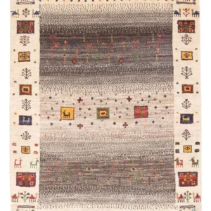 Gabbeh teppe - Loribaft persisk teppe - 123 x 86 cm - flerfarget