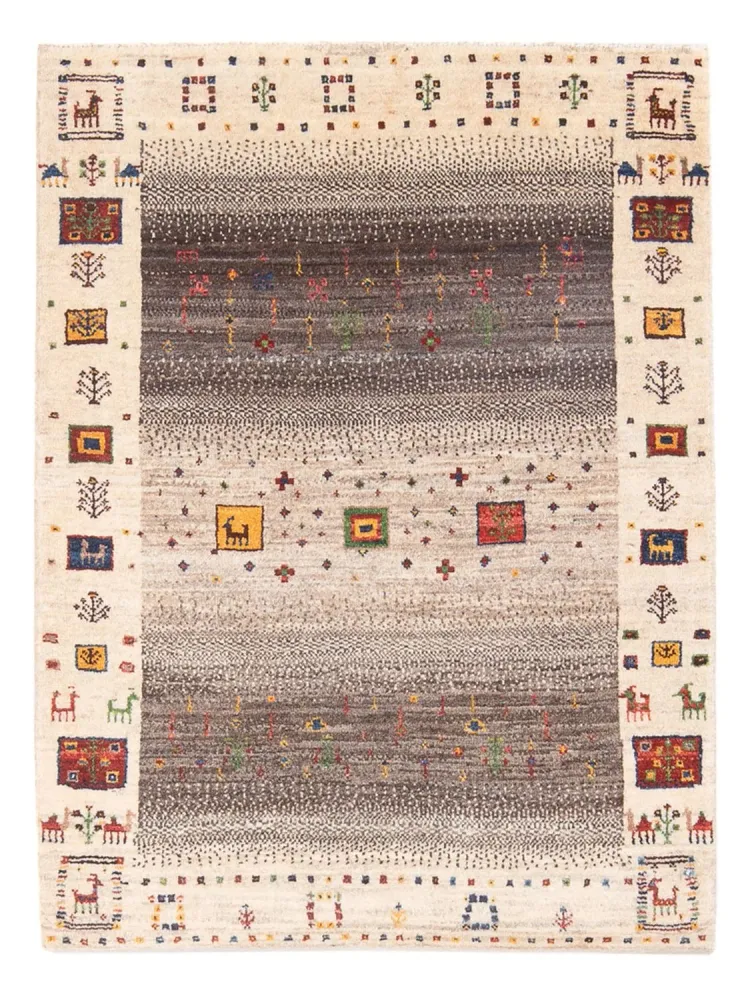 Gabbeh teppe - Loribaft persisk teppe - 123 x 86 cm - flerfarget