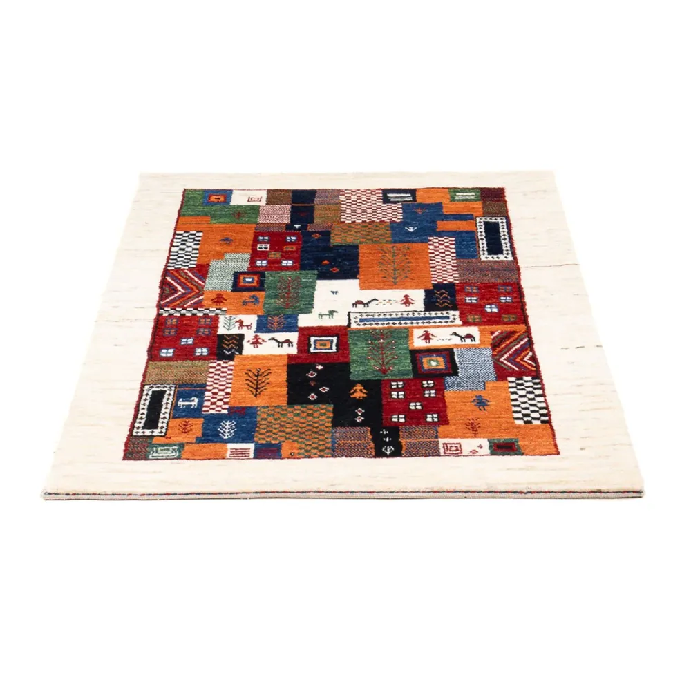 Gabbeh teppe - Loribaft persisk teppe - 126 x 83 cm - flerfarget
