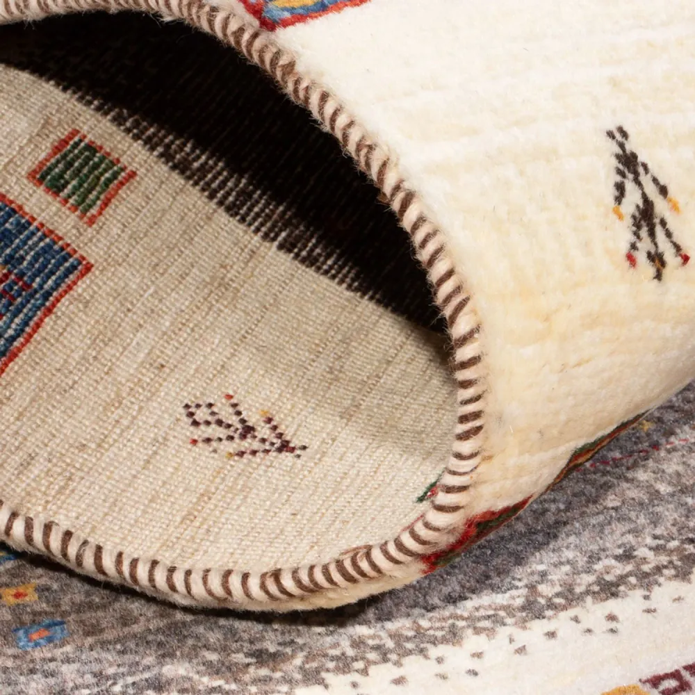 Gabbeh teppe - Loribaft persisk teppe - 126 x 84 cm - flerfarget