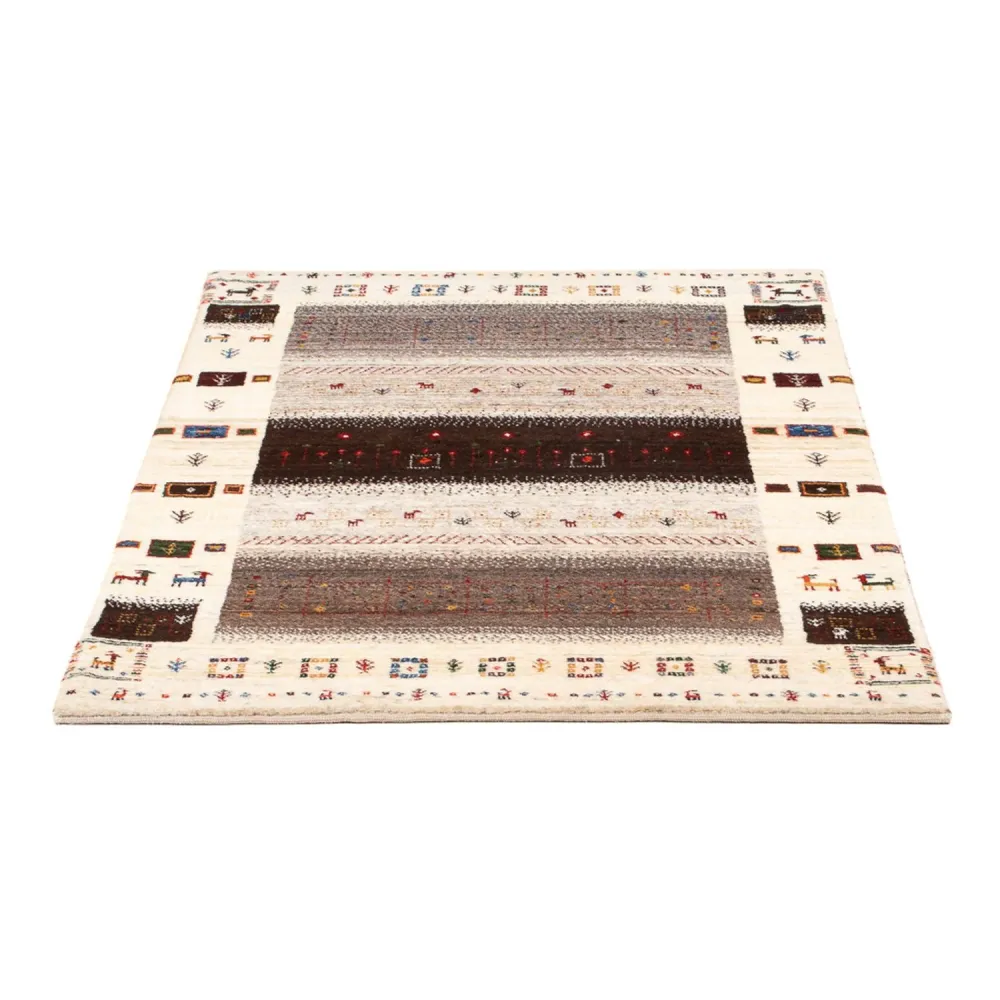 Gabbeh teppe - Loribaft persisk teppe - 126 x 84 cm - flerfarget