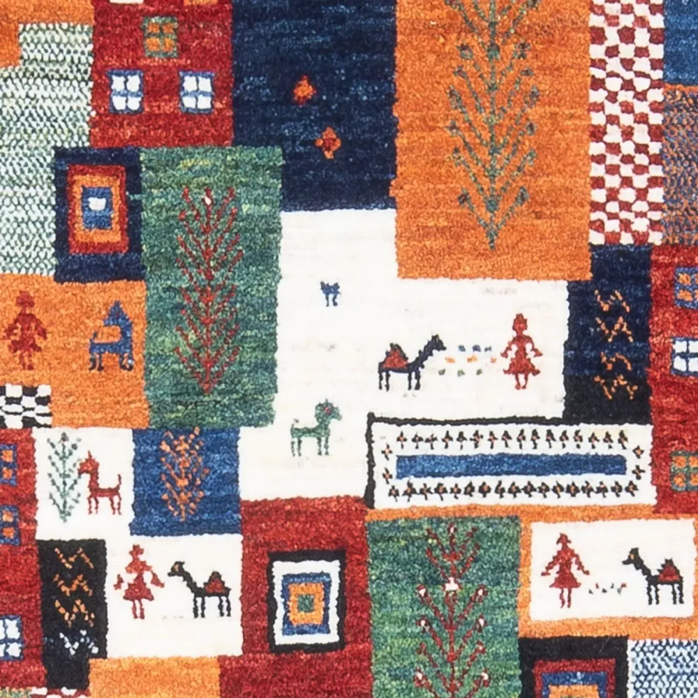 Gabbeh teppe - Loribaft persisk teppe - 126 x 83 cm - flerfarget