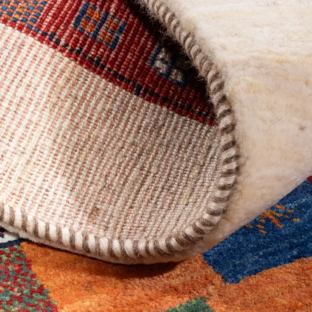 Gabbeh teppe - Loribaft persisk teppe - 126 x 83 cm - flerfarget