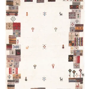 Gabbeh teppe - Loribaft persisk teppe - 126 x 88 cm - flerfarget