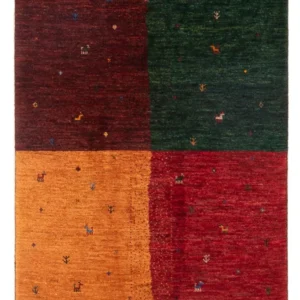 Gabbeh teppe - Loribaft persisk teppe - 126 x 82 cm - flerfarget