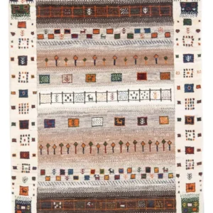 Gabbeh teppe - Loribaft persisk teppe - 127 x 84 cm - flerfarget