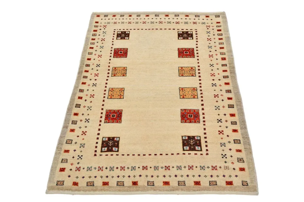 Gabbeh teppe - Loribaft persisk teppe - 127 x 84 cm - flerfarget