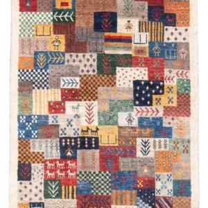 Gabbeh teppe - Loribaft persisk teppe - 129 x 78 cm - flerfarget