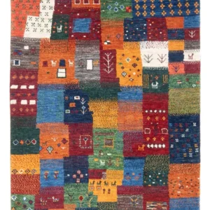 Gabbeh teppe - Loribaft persisk teppe - 129 x 86 cm - flerfarget