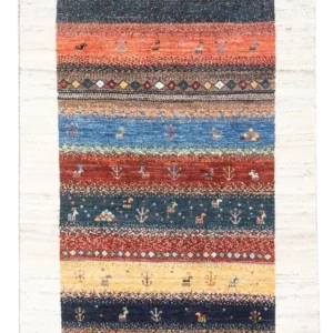 Gabbeh teppe - Loribaft persisk teppe - 130 x 80 cm - flerfarget