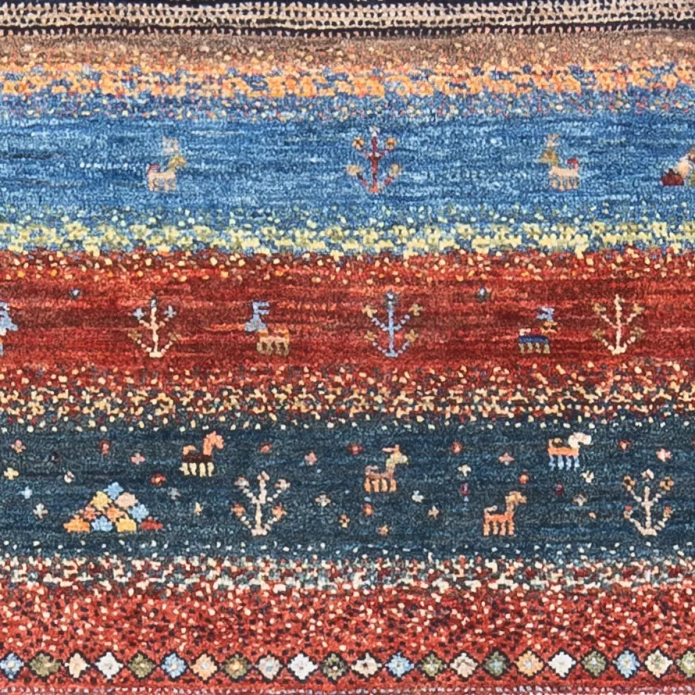 Gabbeh teppe - Loribaft persisk teppe - 130 x 80 cm - flerfarget