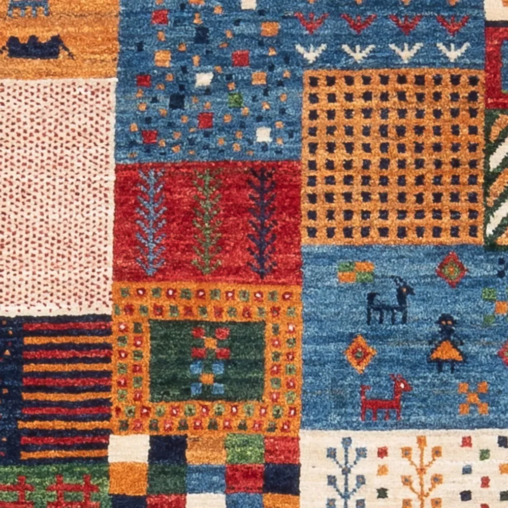 Gabbeh teppe - Loribaft persisk teppe - 130 x 82 cm - flerfarget