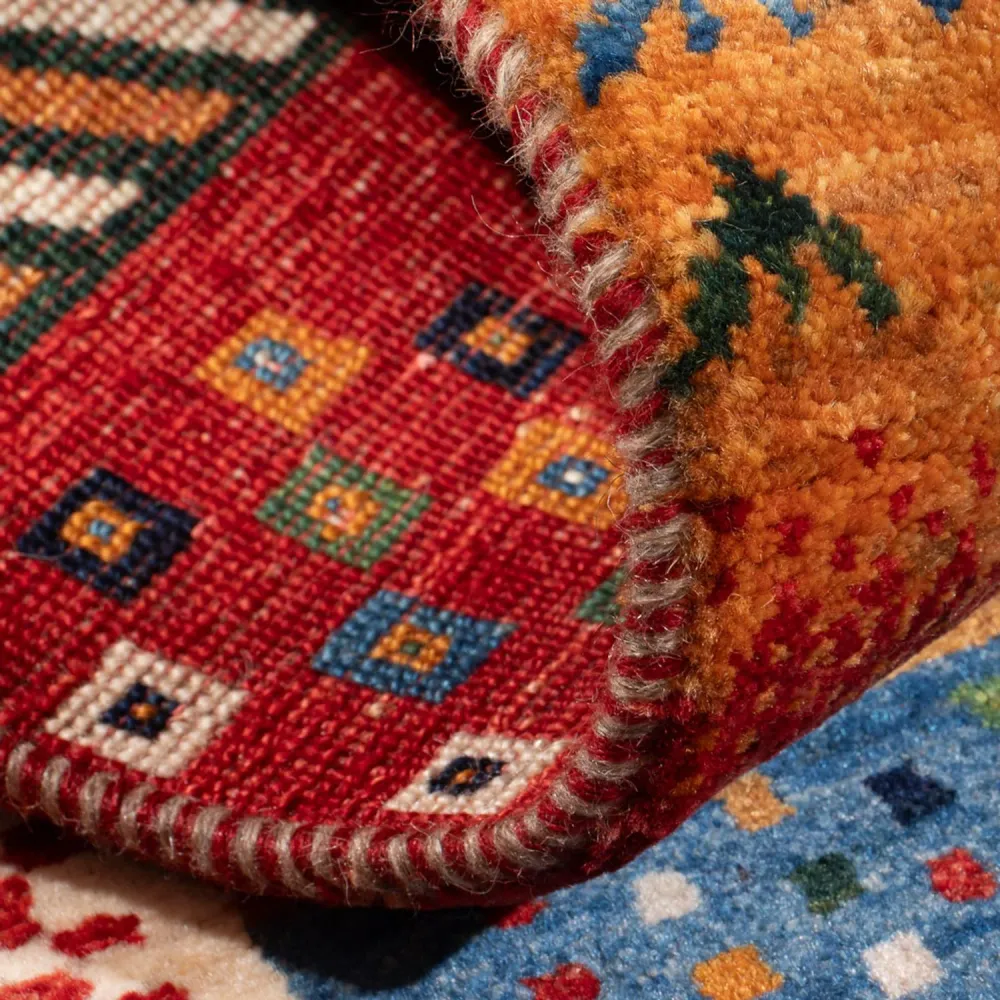 Gabbeh teppe - Loribaft persisk teppe - 130 x 82 cm - flerfarget