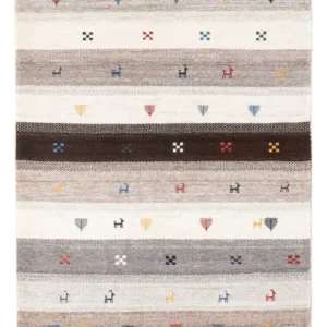 Gabbeh teppe - Loribaft persisk teppe - 130 x 85 cm - flerfarget