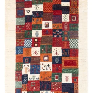 Gabbeh teppe - Loribaft persisk teppe - 130 x 84 cm - flerfarget