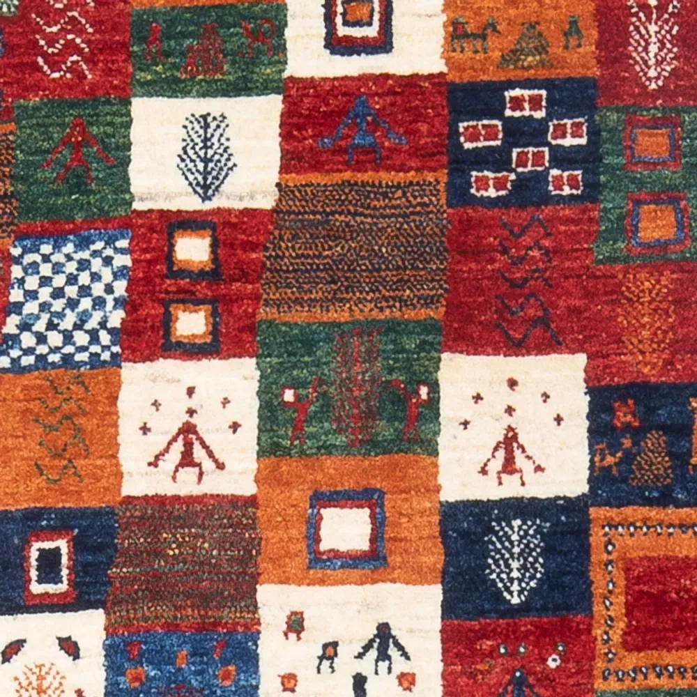 Gabbeh teppe - Loribaft persisk teppe - 130 x 84 cm - flerfarget