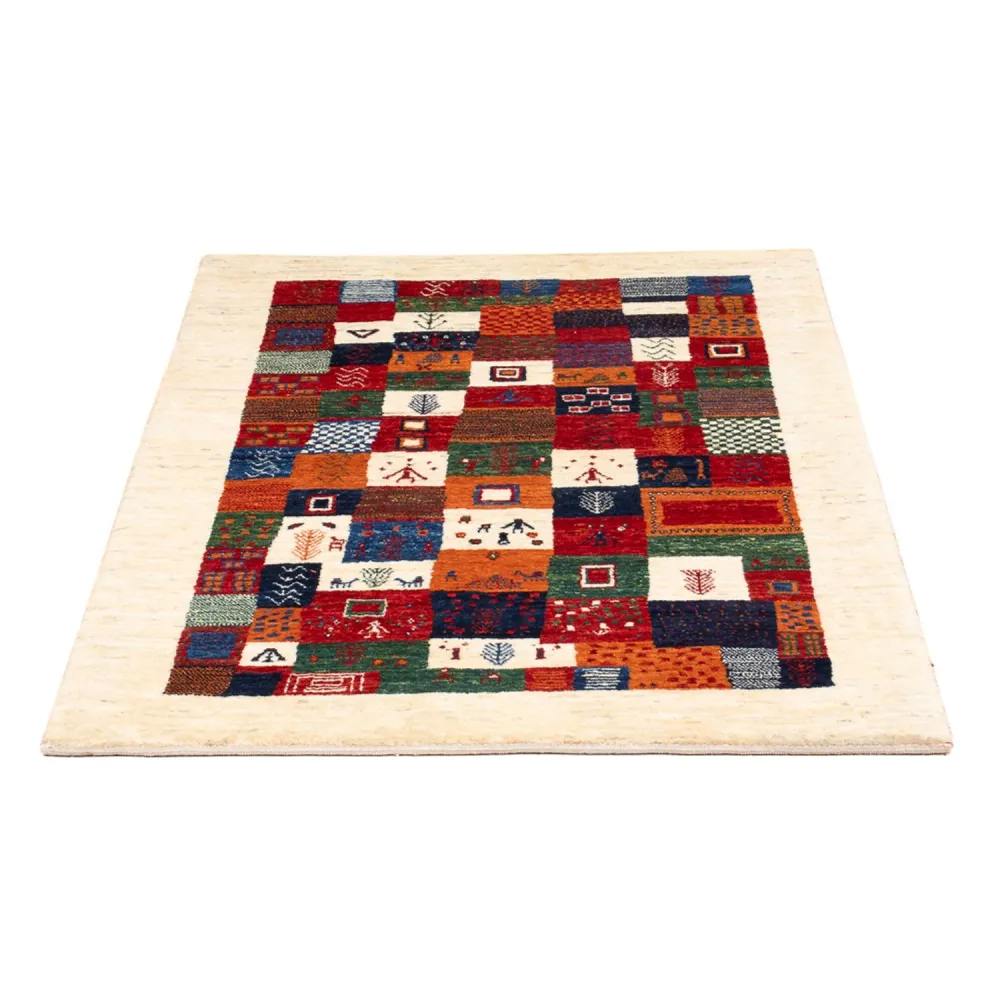 Gabbeh teppe - Loribaft persisk teppe - 130 x 84 cm - flerfarget