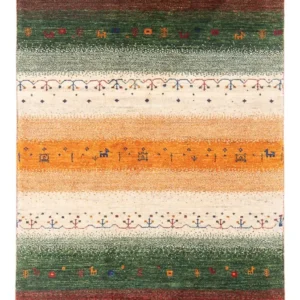 Gabbeh teppe - Loribaft persisk teppe - 131 x 82 cm - flerfarget