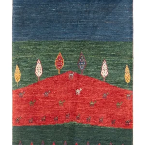 Gabbeh teppe - Loribaft persisk teppe - 131 x 81 cm - flerfarget