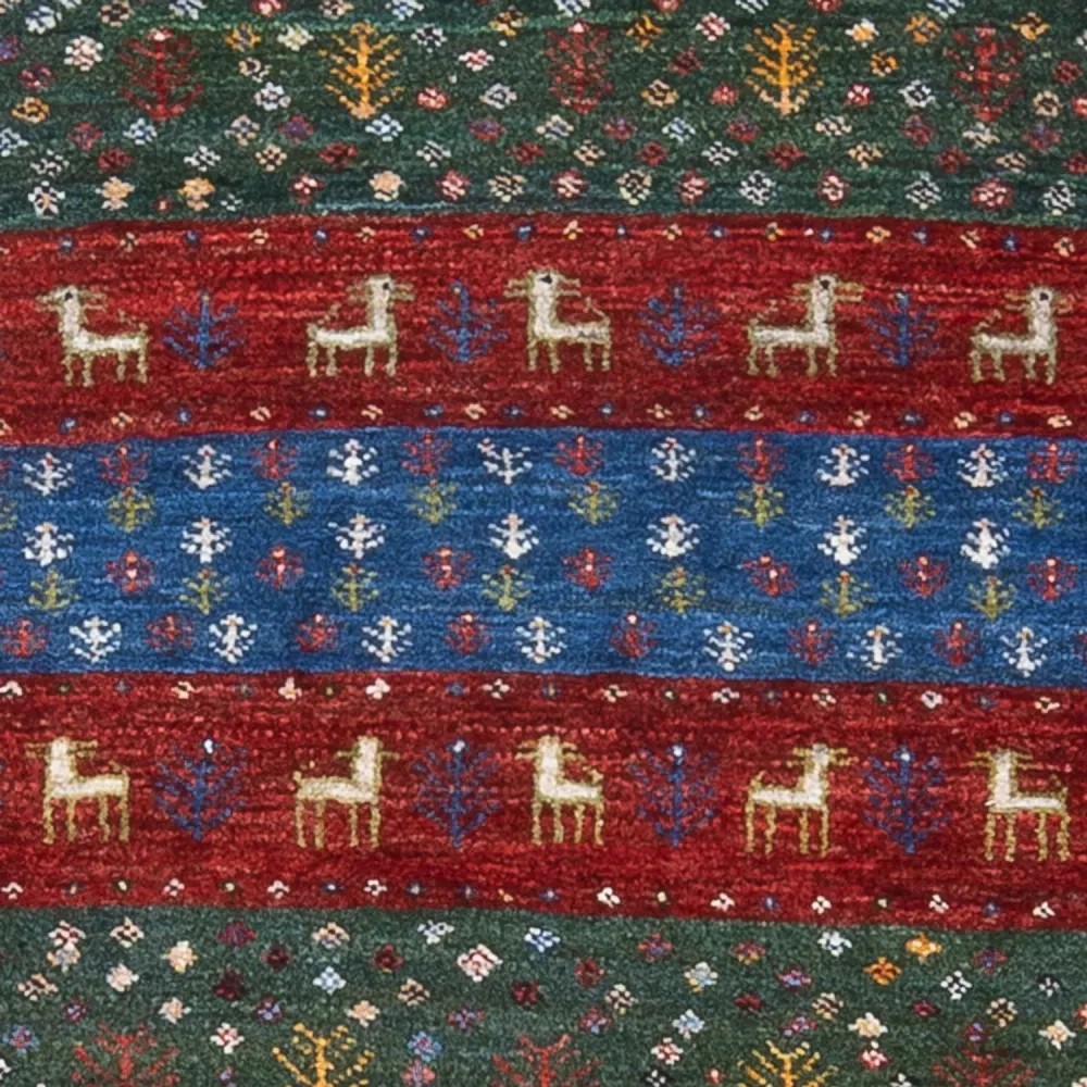 Gabbeh teppe - Loribaft persisk teppe - 131 x 86 cm - flerfarget