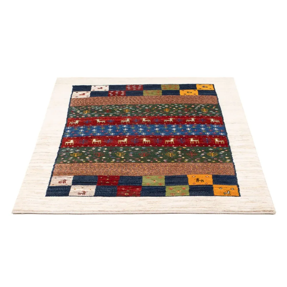 Gabbeh teppe - Loribaft persisk teppe - 131 x 86 cm - flerfarget