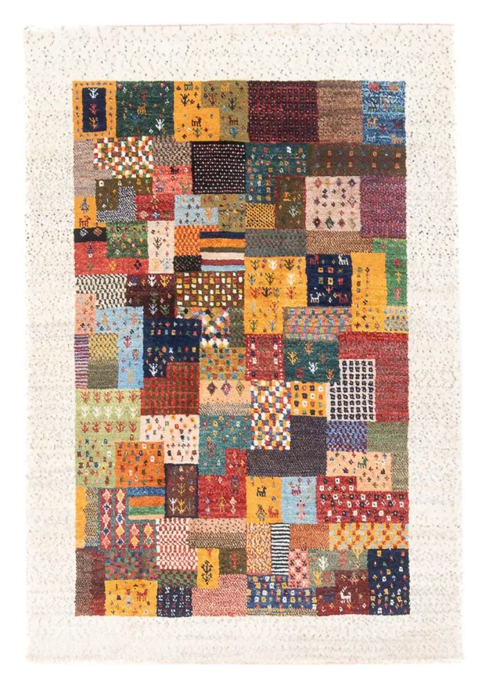 Gabbeh teppe - Loribaft persisk teppe - 134 x 82 cm - flerfarget