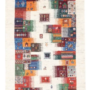 Gabbeh teppe - Loribaft persisk teppe - 136 x 85 cm - flerfarget