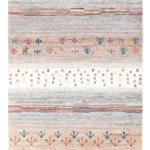 Gabbeh teppe - Loribaft persisk teppe - 142 x 82 cm - flerfarget