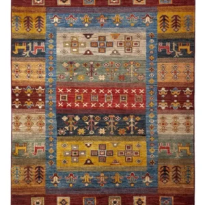Gabbeh teppe - Loribaft persisk teppe - 143 x 105 cm - flerfarget