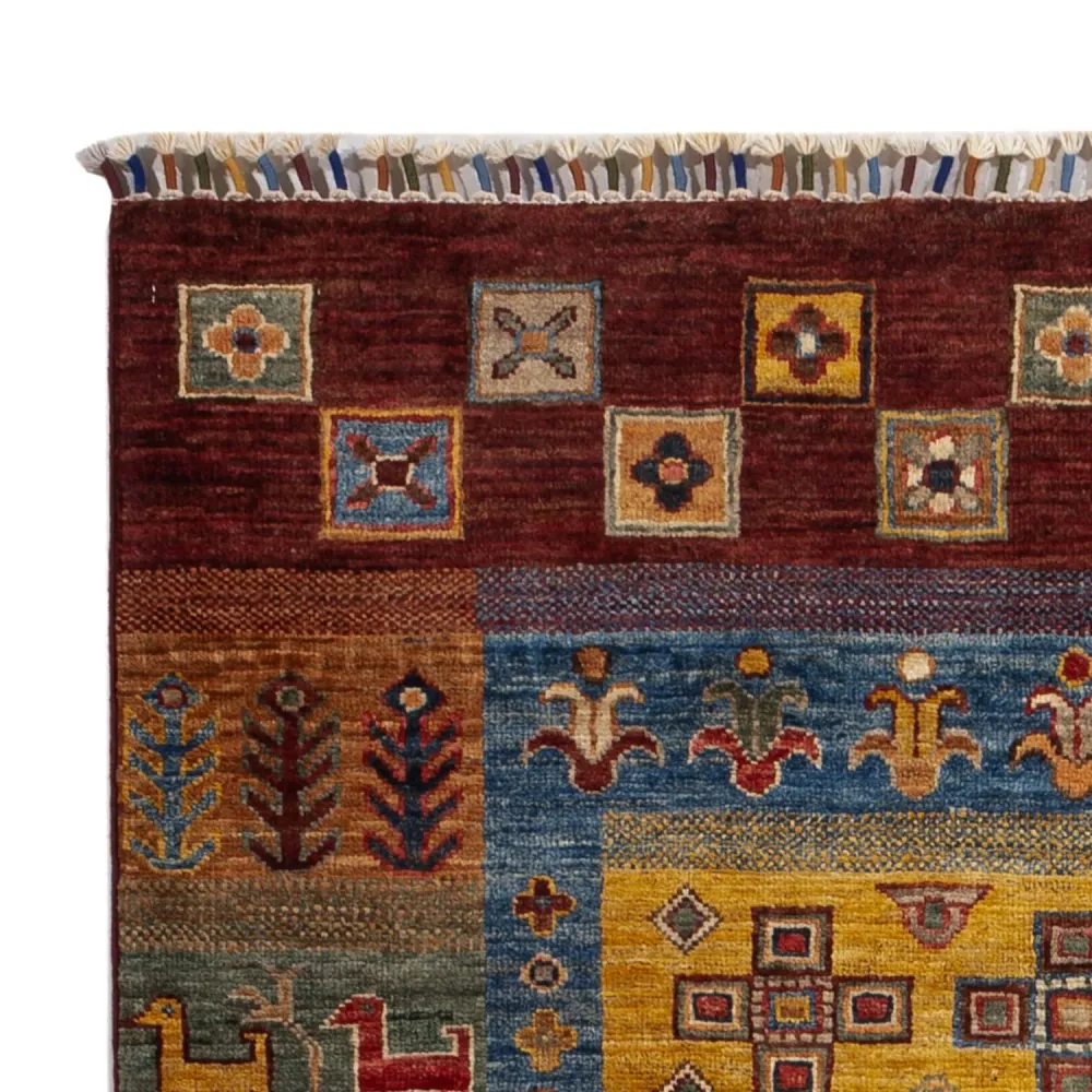 Gabbeh teppe - Loribaft persisk teppe - 148 x 105 cm - flerfarget