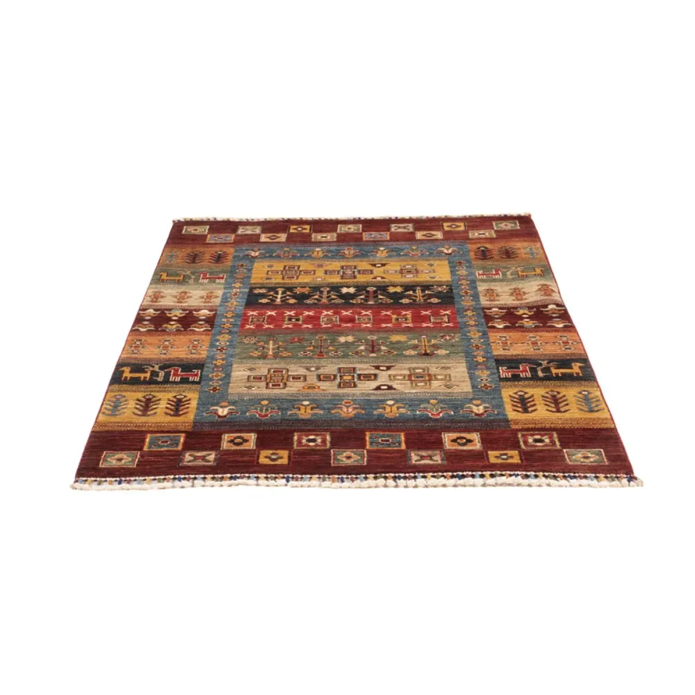 Gabbeh teppe - Loribaft persisk teppe - 148 x 105 cm - flerfarget
