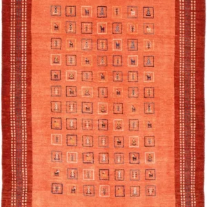 Gabbeh teppe - Loribaft persisk teppe - 149 x 103 cm - rød