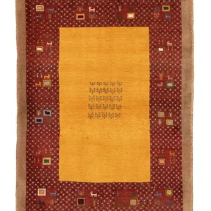 Gabbeh teppe - Loribaft persisk teppe - 150 x 110 cm - gull