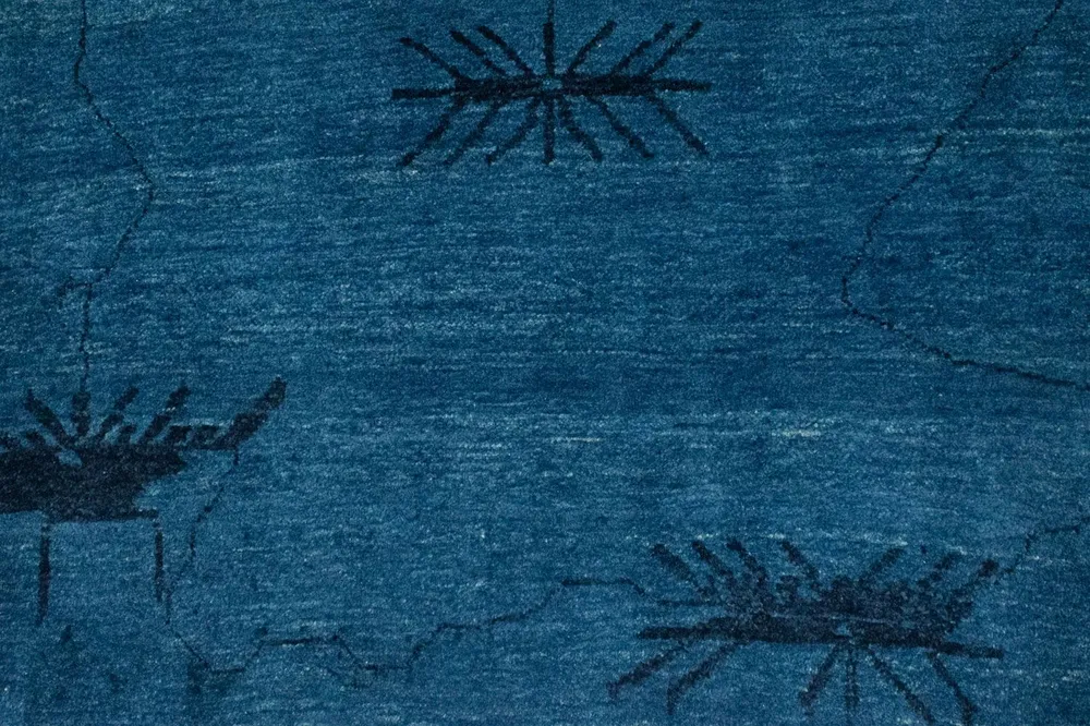 Gabbeh teppe - Loribaft persisk teppe - 150 x 102 cm - mørkeblå